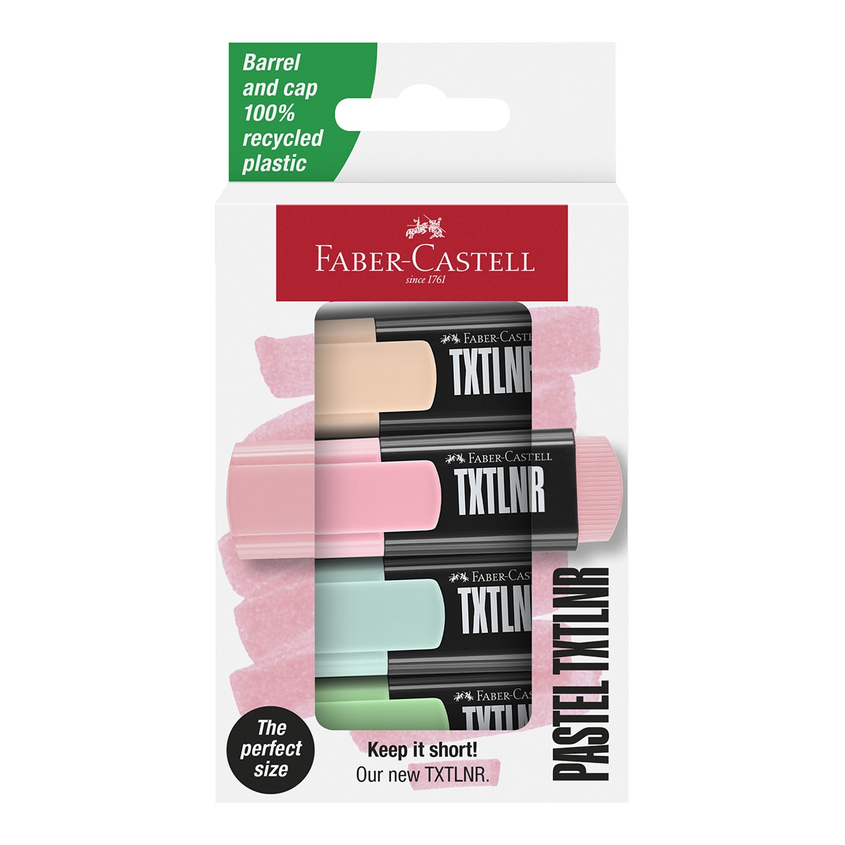 Imagen 0 de Pack con 4 fluorescentes mini colores pastel Faber-Castell