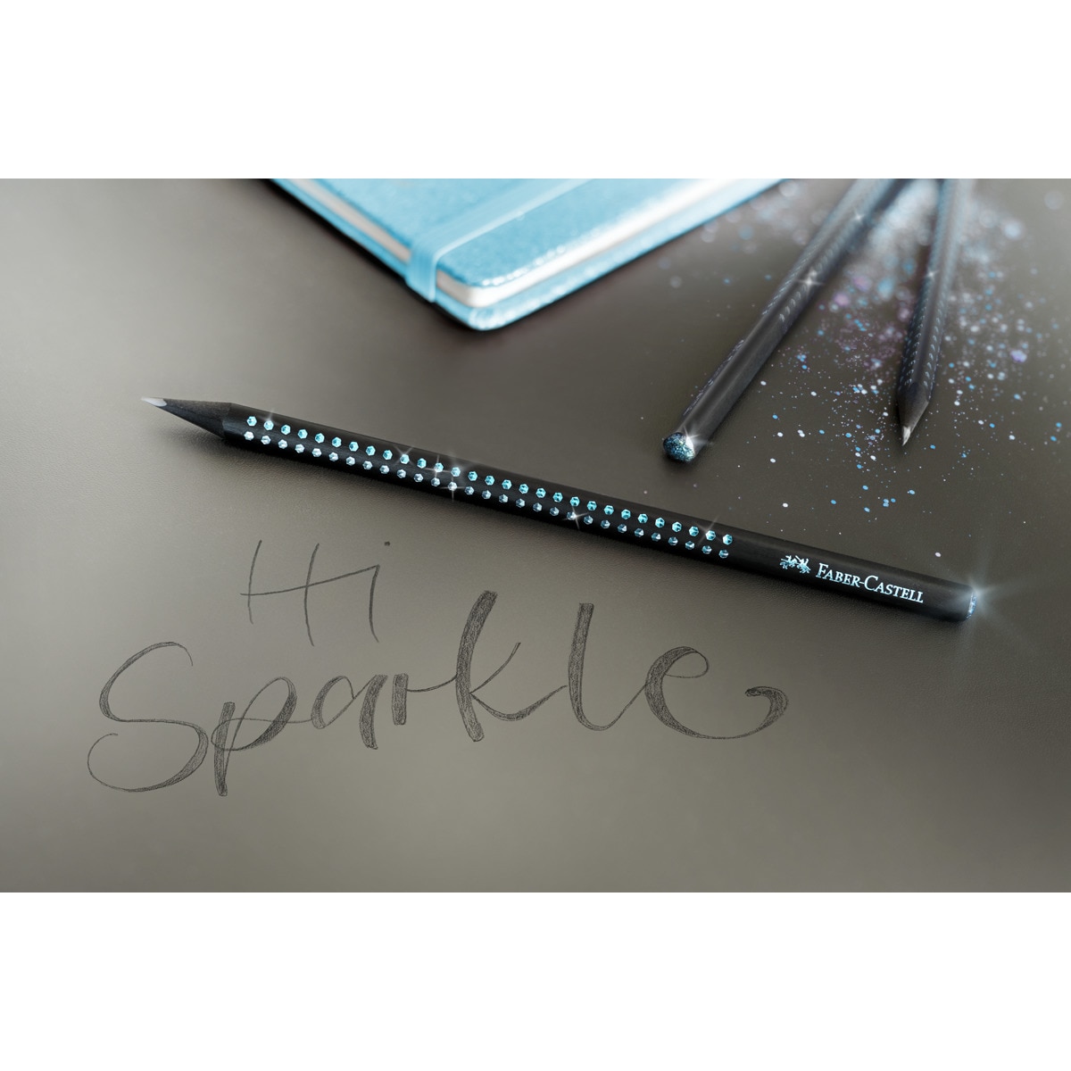 Lápiz grafito sparkle medianoche dureza B Faber-Castell oceano Océano-2
