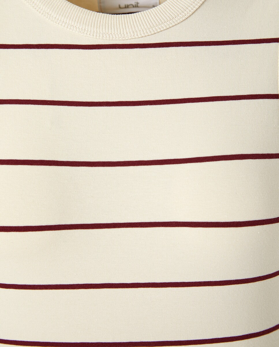 Top mujer rayas Rojo-5