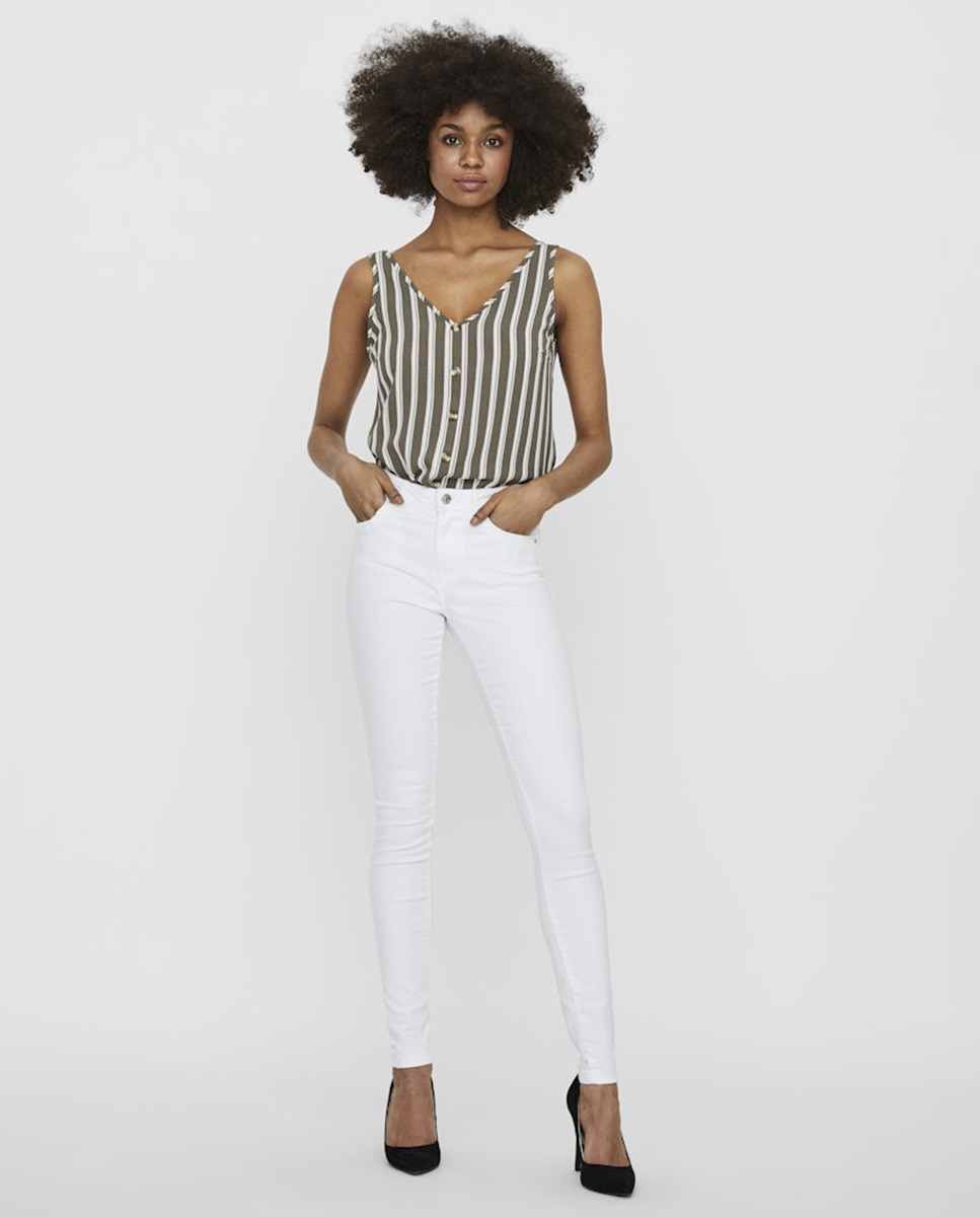 Jeans Skinny - Branco Branco-6