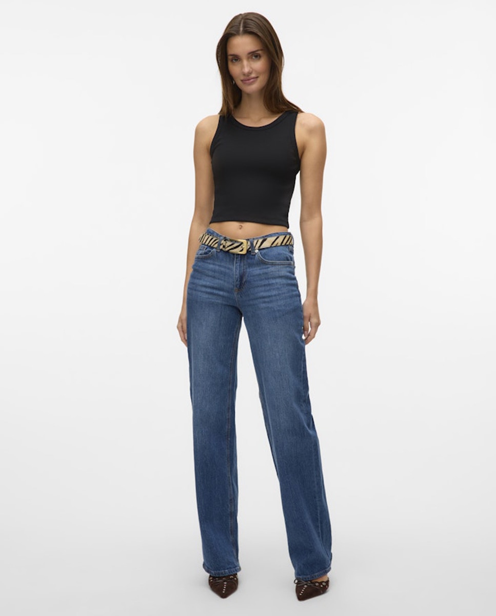 Crop Top sem Mangas Preto-6
