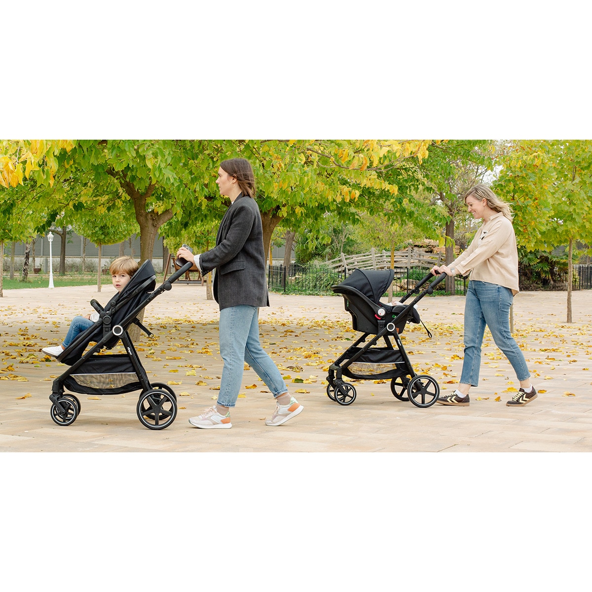 Carrito de bebé 2 en 1 Versa Negro-10