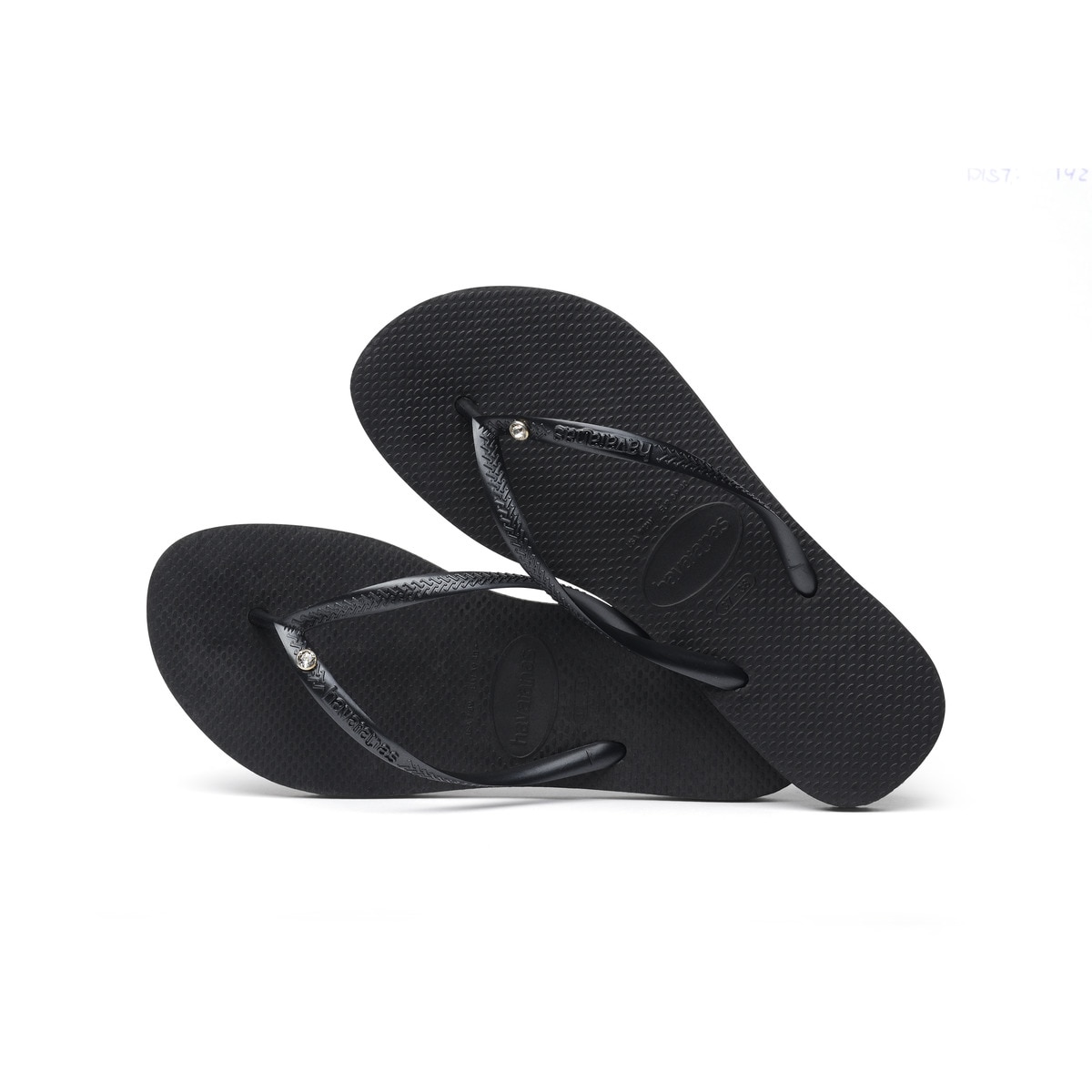 Chinelos de Dedo de Mulher Slim Crystal SW II Havaianas Preto-4