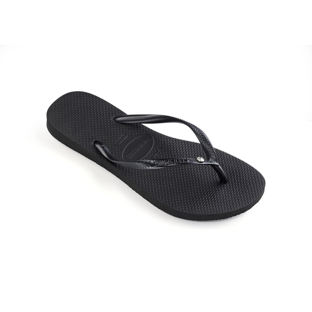 Chinelos de Dedo de Mulher Slim Crystal SW II Havaianas Preto-2