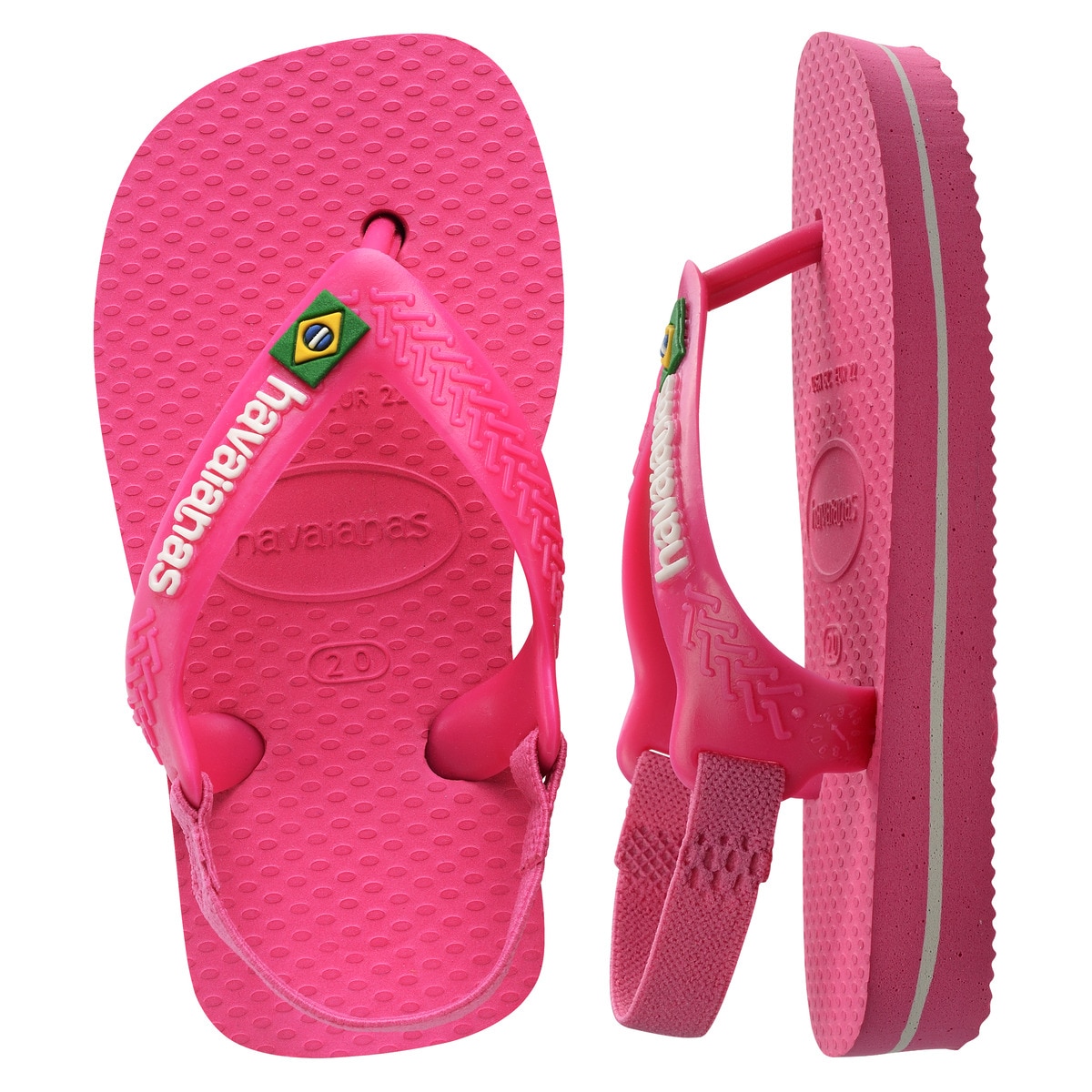Chinelos de Banho de Criança Baby Brasil Logo II Estampado/Rosa-5