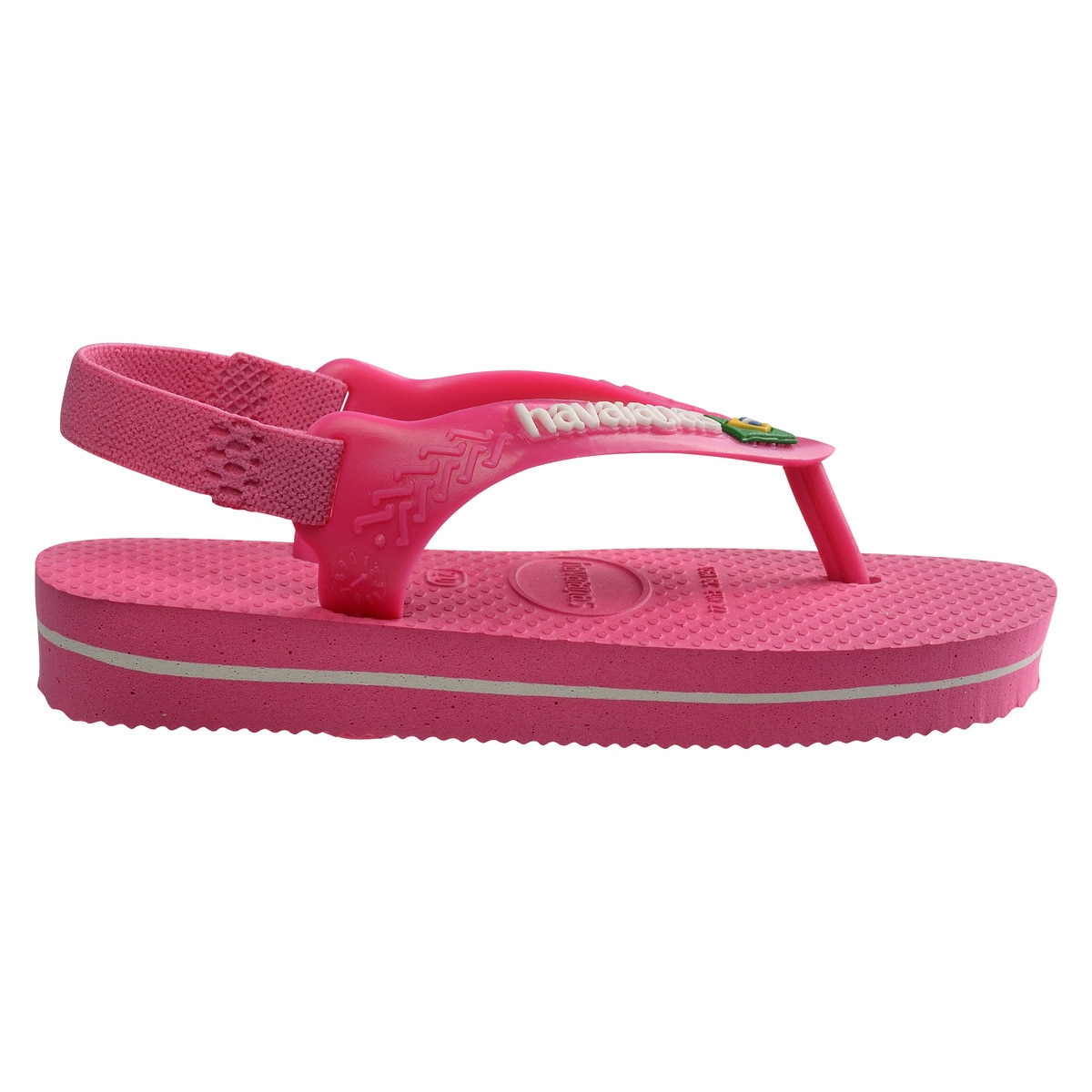 Chinelos de Banho de Criança Baby Brasil Logo II Estampado/Rosa-4