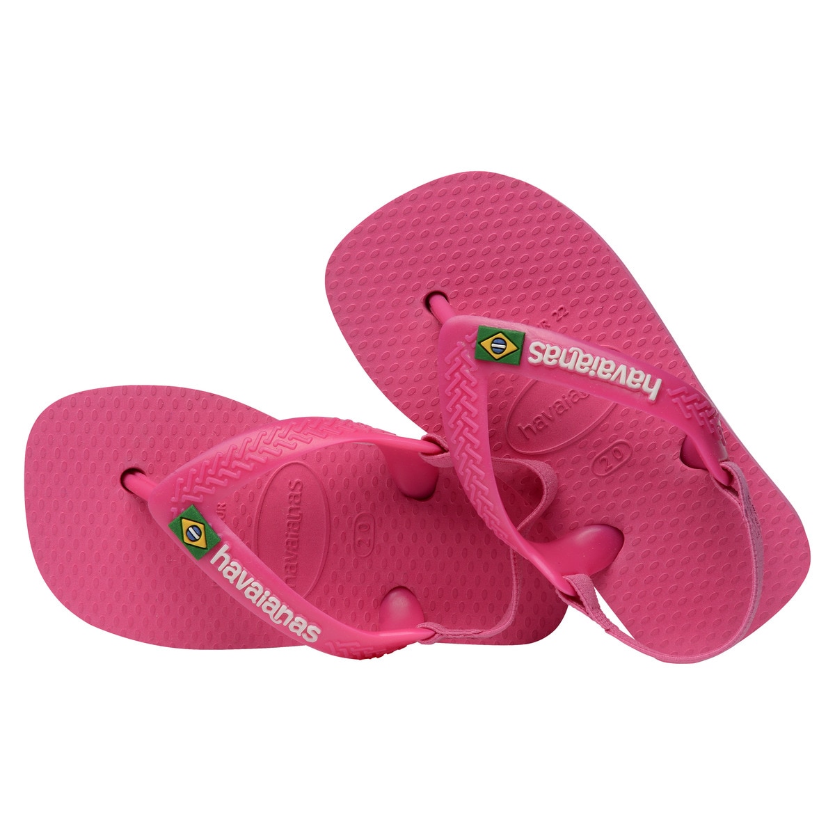 Chinelos de Banho de Criança Baby Brasil Logo II Estampado/Rosa-3