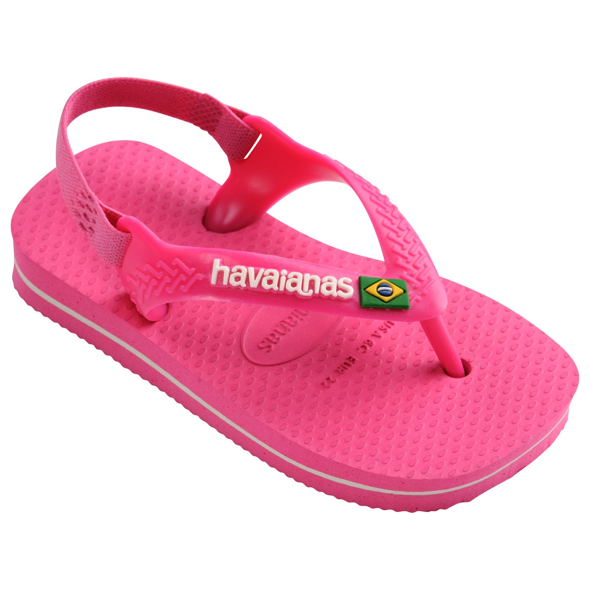 Chinelos de Banho de Criança Baby Brasil Logo II Estampado/Rosa-2