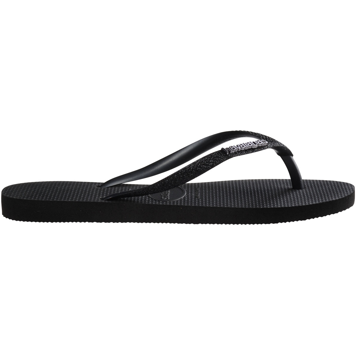 Chinelos de Banho de Mulher Slim Glitter II Preto-3