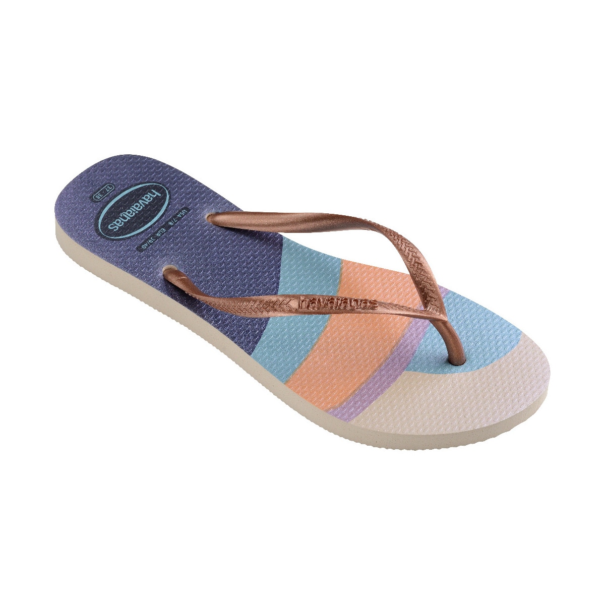 Sandálias de Mulher Hav. Slim Palette Glow Beige 412 Multicolor-3