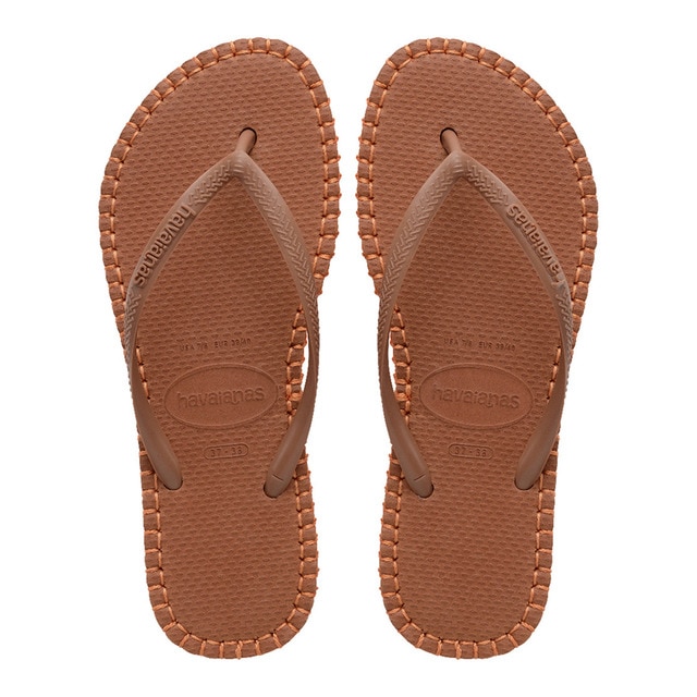 Imagem 0 de Sandálias de Mulher Hav. Slim Flatform Loop Rust 412