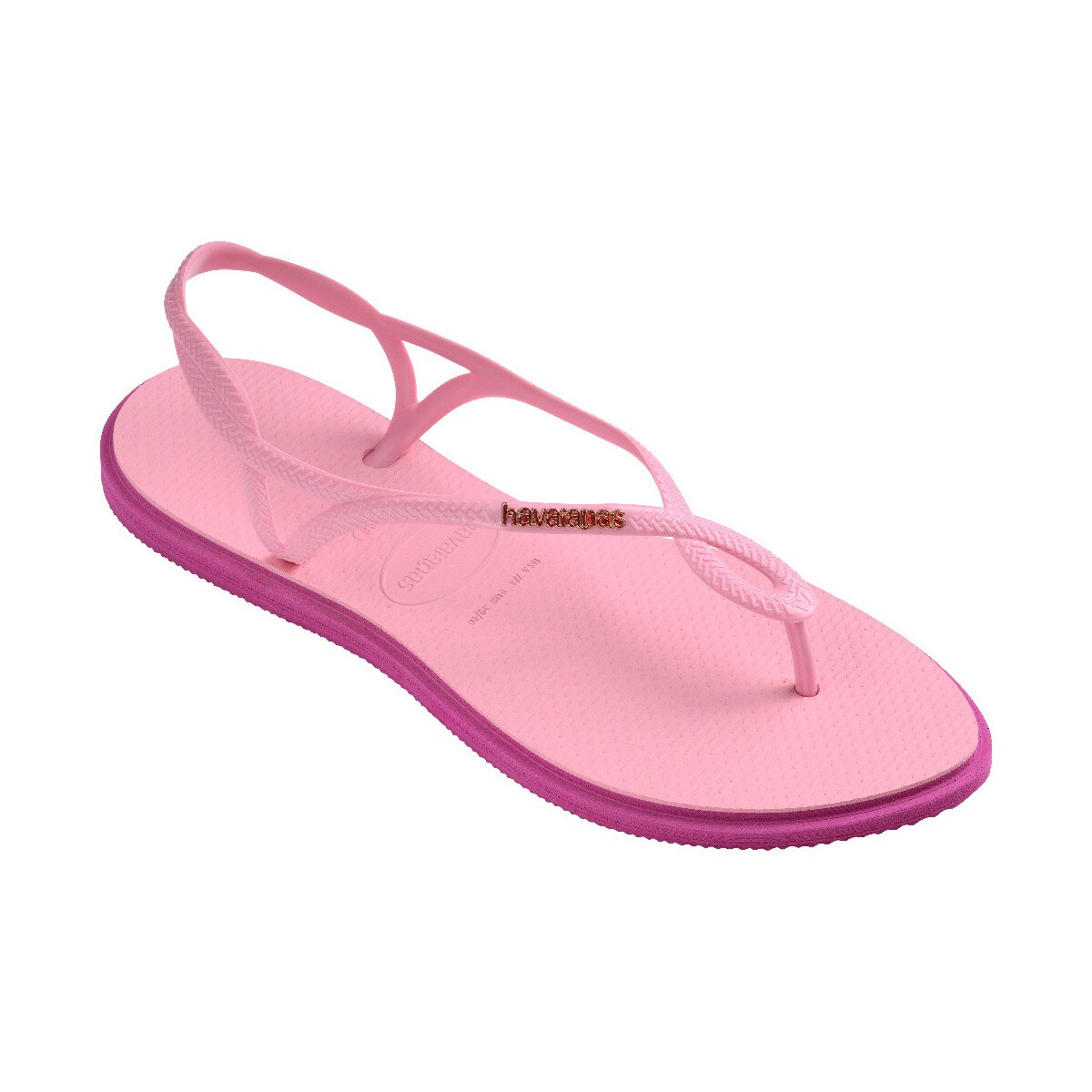 Sandálias de Mulher Hav. Luna Point Pink Glow 412 Rosa-pastilha-2