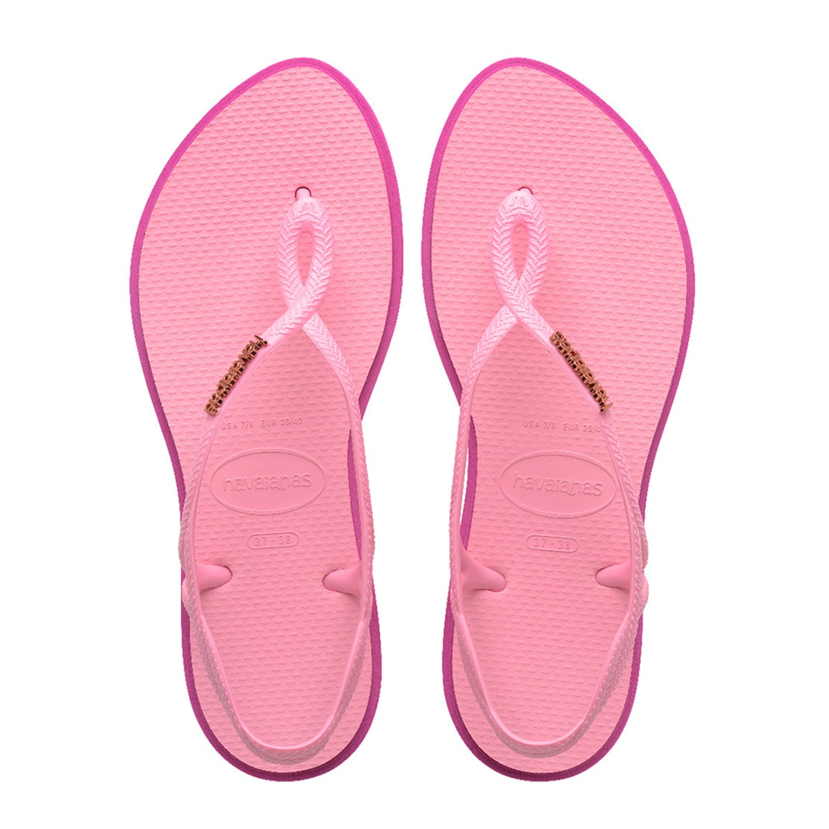 Sandálias de Mulher Hav. Luna Point Pink Glow 412 Rosa-pastilha-1