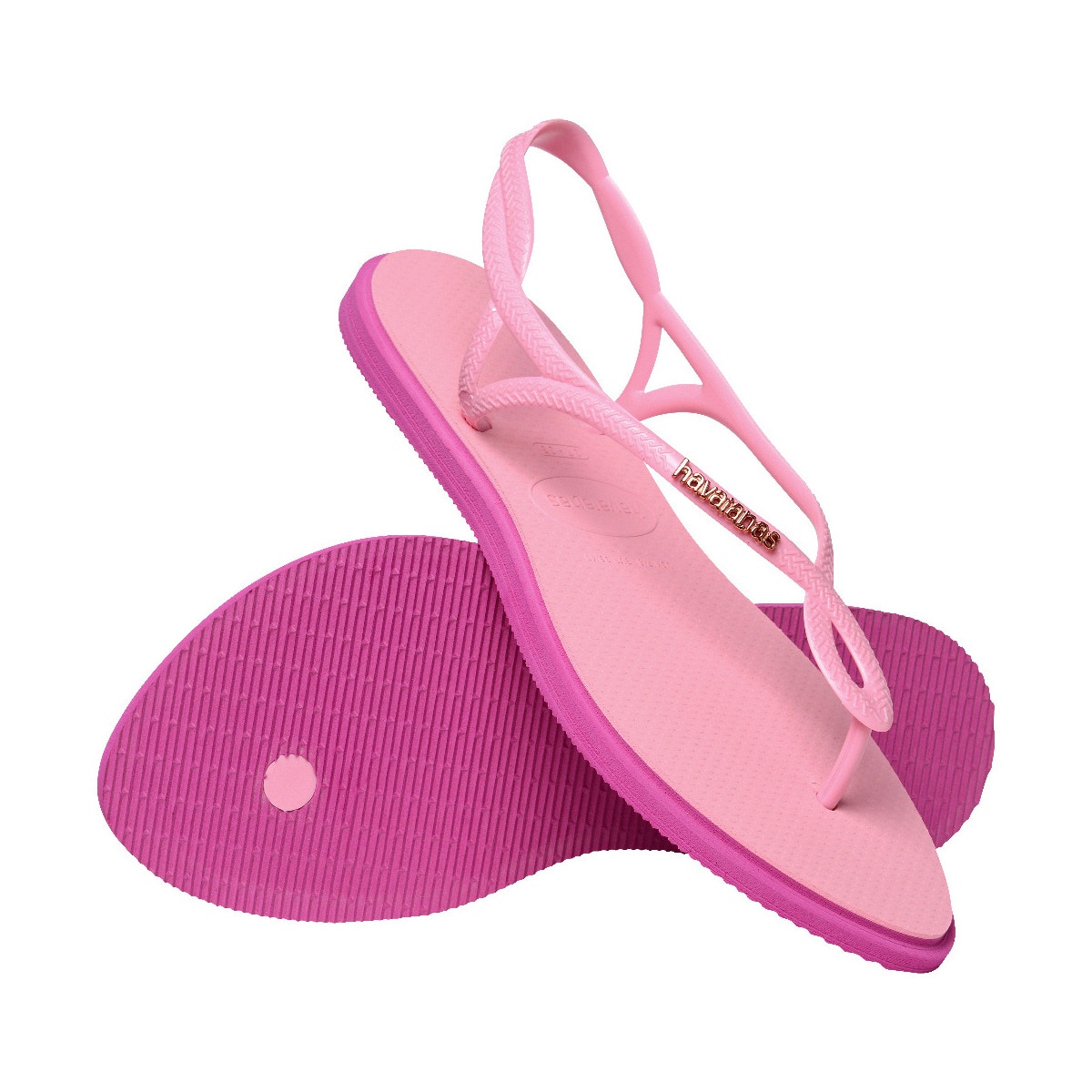 Sandálias de Mulher Hav. Luna Point Pink Glow 412 Rosa-pastilha-4