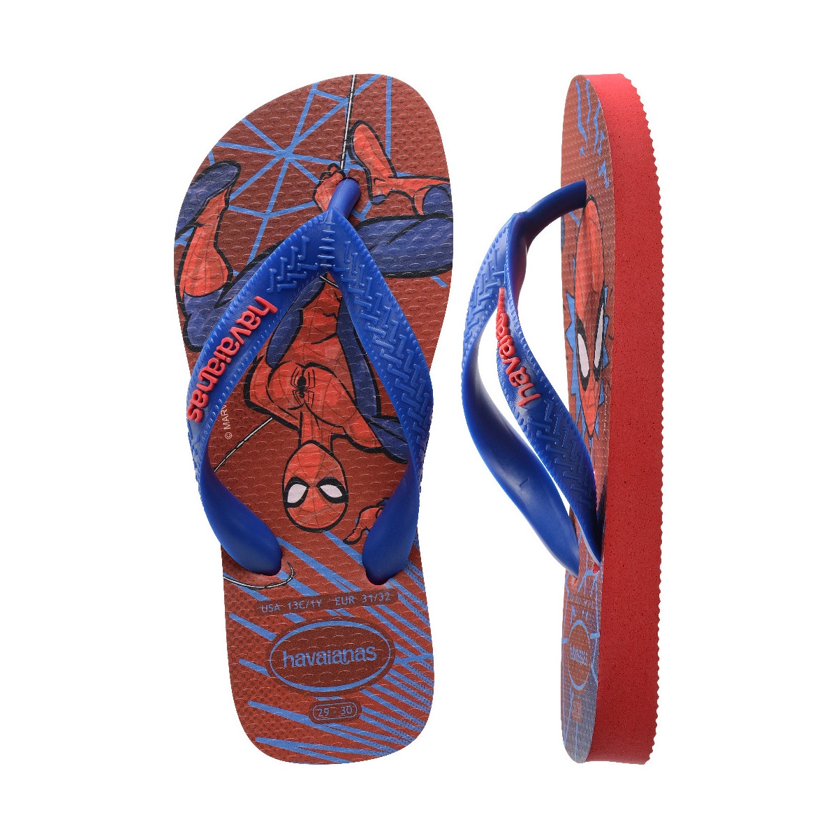 Sandálias de Menino Hav. Kids Top Marvel Ii Ruby Red 356 Estampado/Vermelho-5