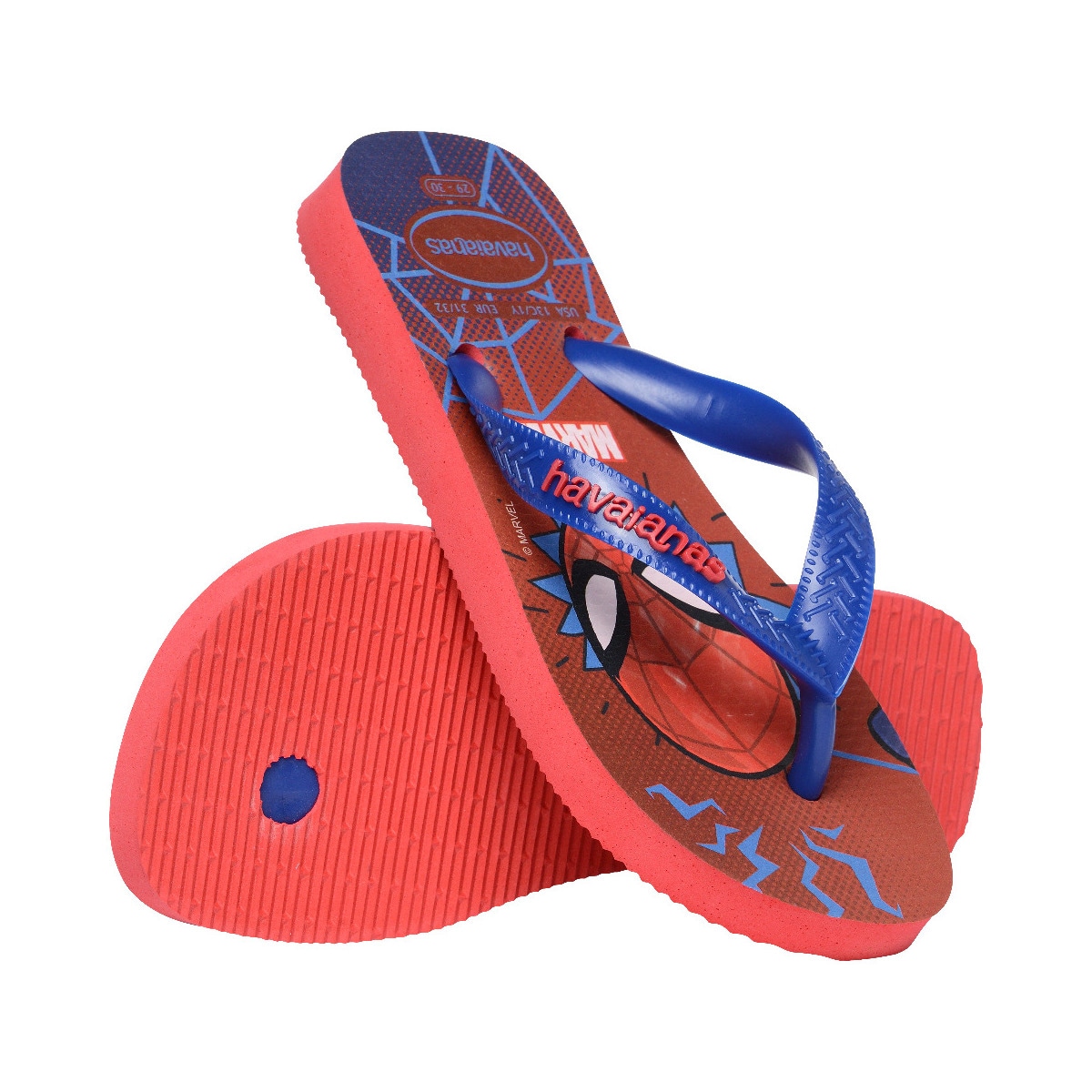 Sandálias de Menino Hav. Kids Top Marvel Ii Ruby Red 356 Estampado/Vermelho-4