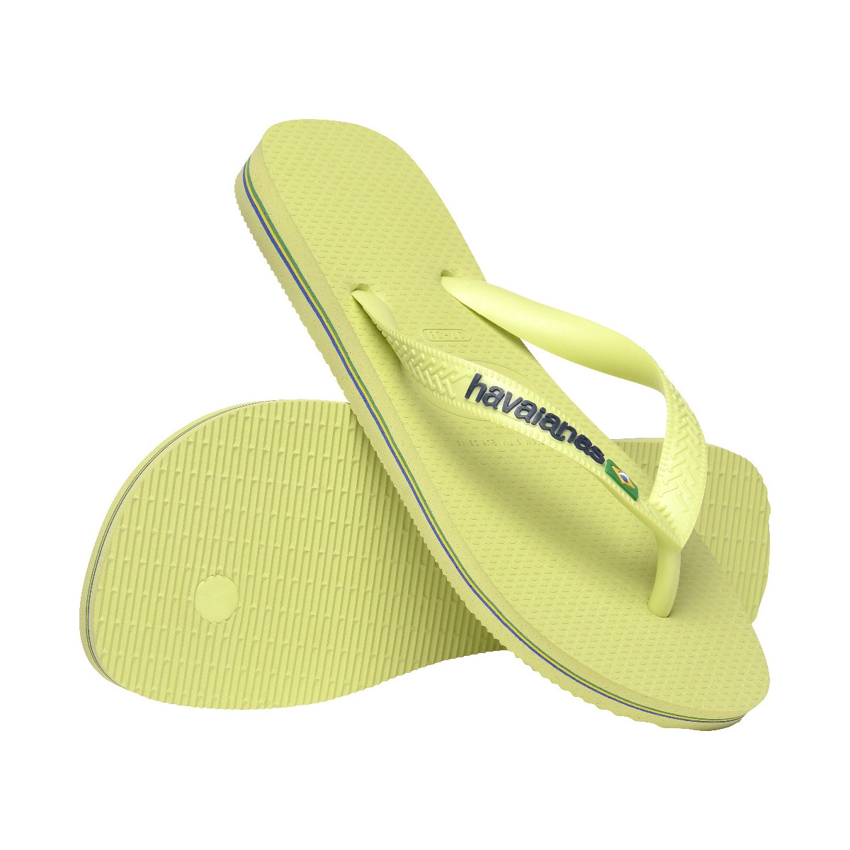 Sandálias Unissexo Hav. Brasil Logo Matcha Green 456 Verde maçã-4