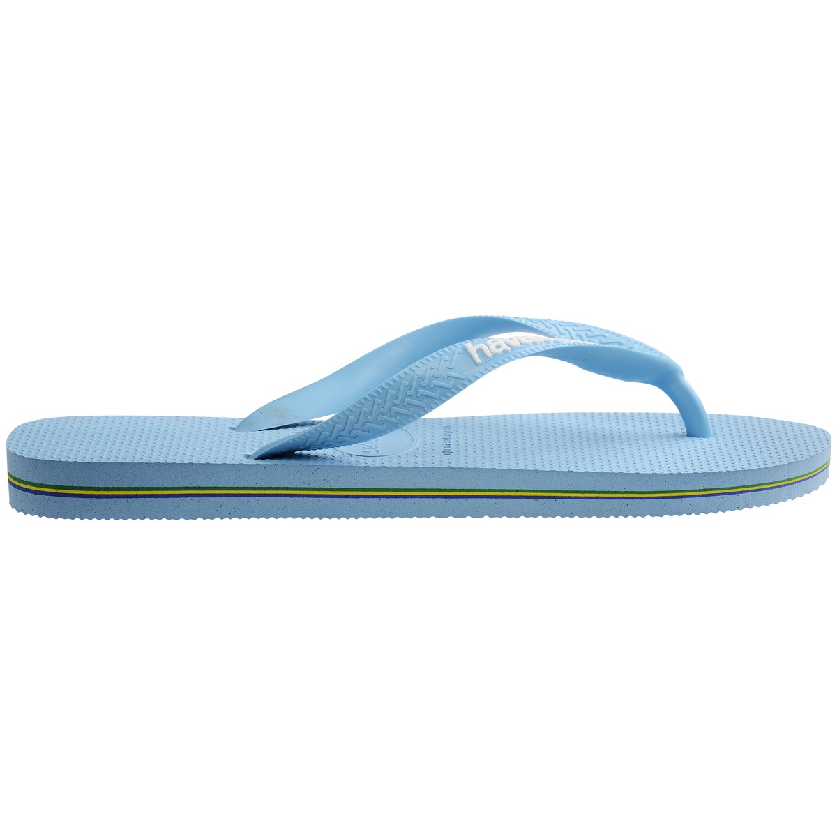 Sandálias Unissexo Hav. Brasil Logo Blue Lavender/White 456 Azul Céu-2