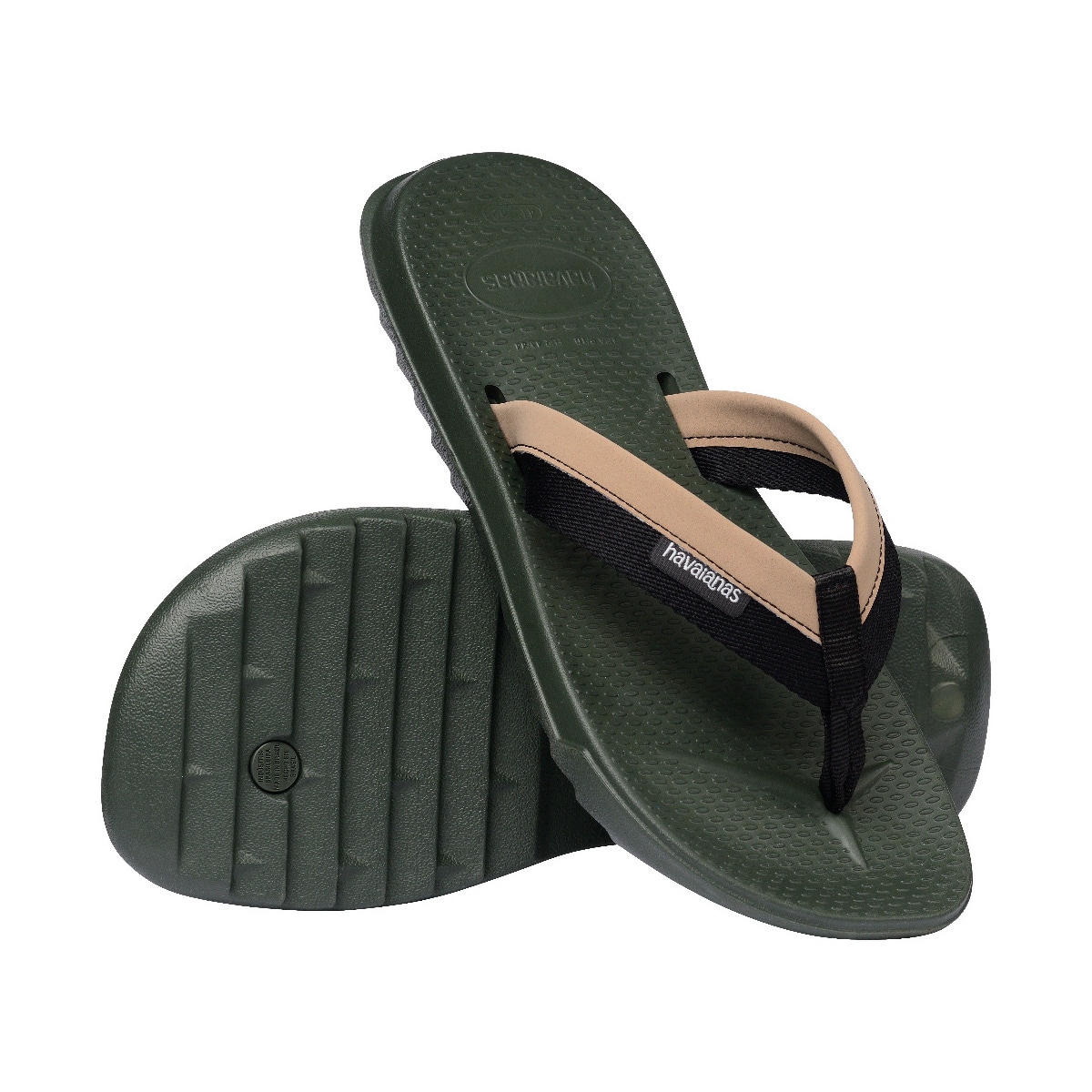 Sandálias de Homem Hav.  Track Plus Green Olive 456 Verde Azeitona-4