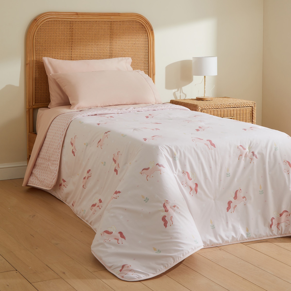 Edredão Infantil de Algodão Noah Rosa-1