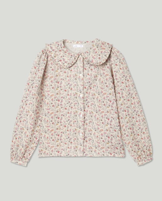 Imagen 0 de Blusa niña gasa cuello volante