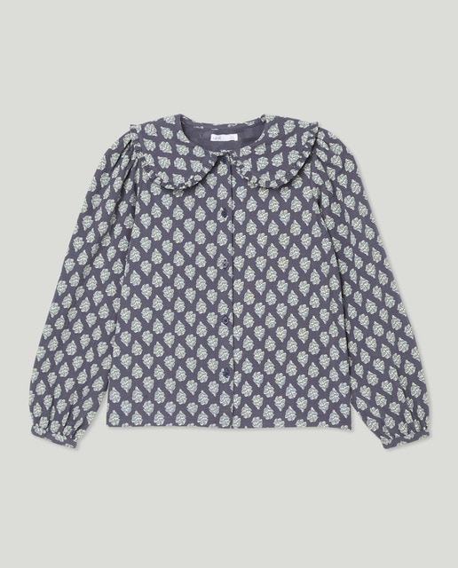 Imagen 0 de Blusa niña gasa cuello volante