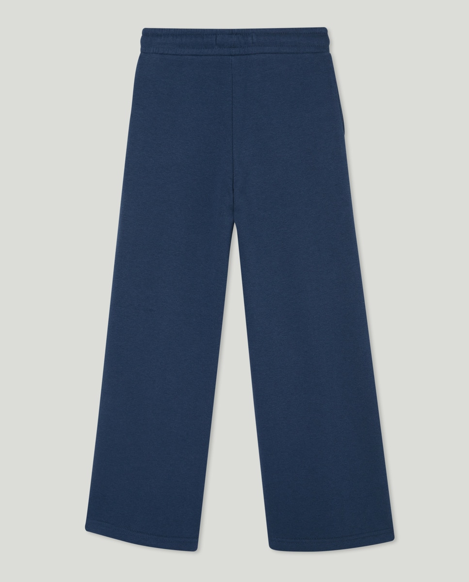 Pantalón niña felpa culotte Azul marino-2