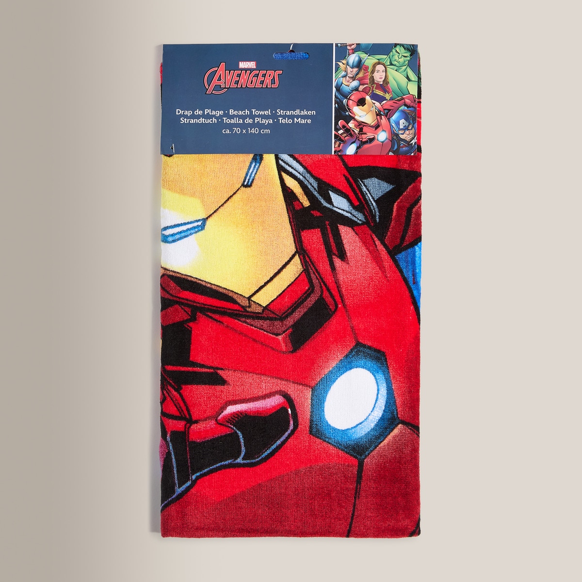 Toalha de Praia Infantil Ave 02 Os Vingadores Multicolor-4