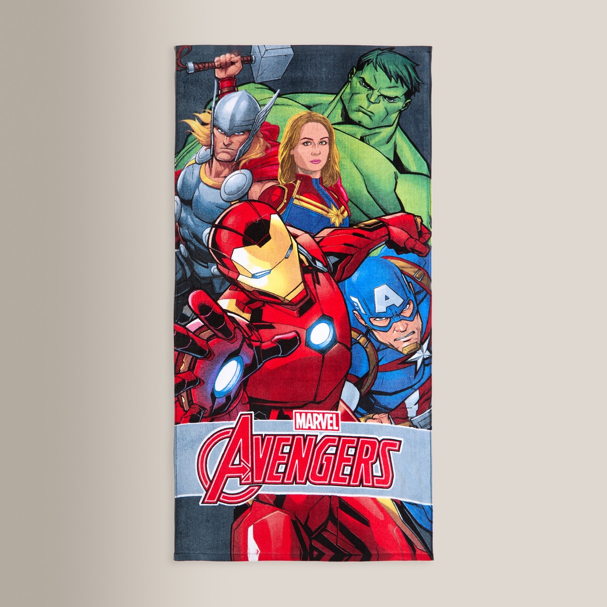 Toalha de Praia Infantil Ave 02 Os Vingadores Multicolor-1
