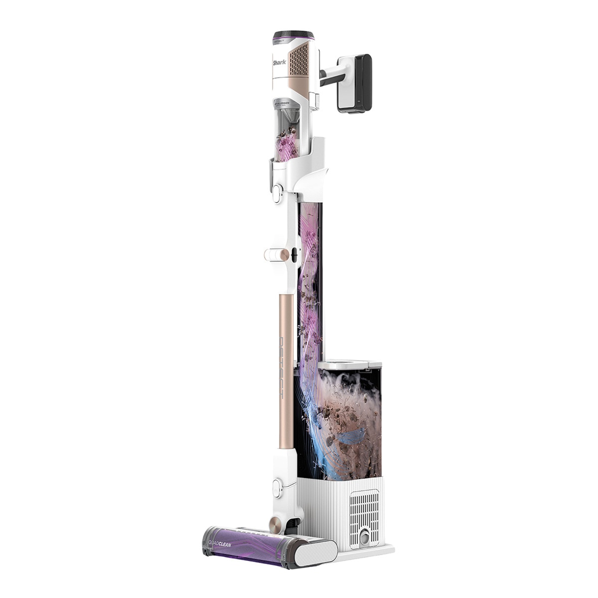 Aspirador de escoba Shark Detect  + sistema vaciado Blanco-4