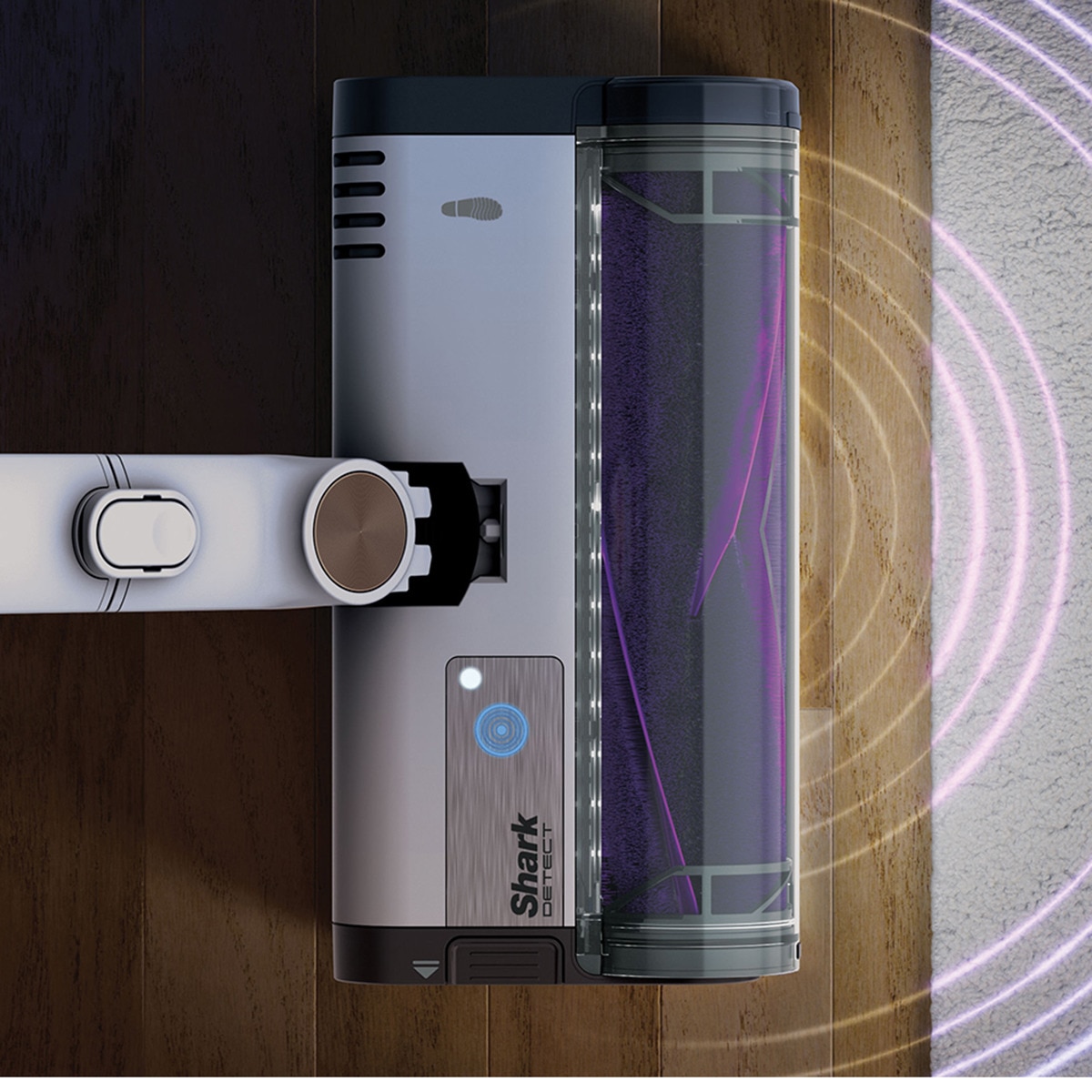 Aspirador de escoba Shark Detect  + sistema vaciado Blanco-20