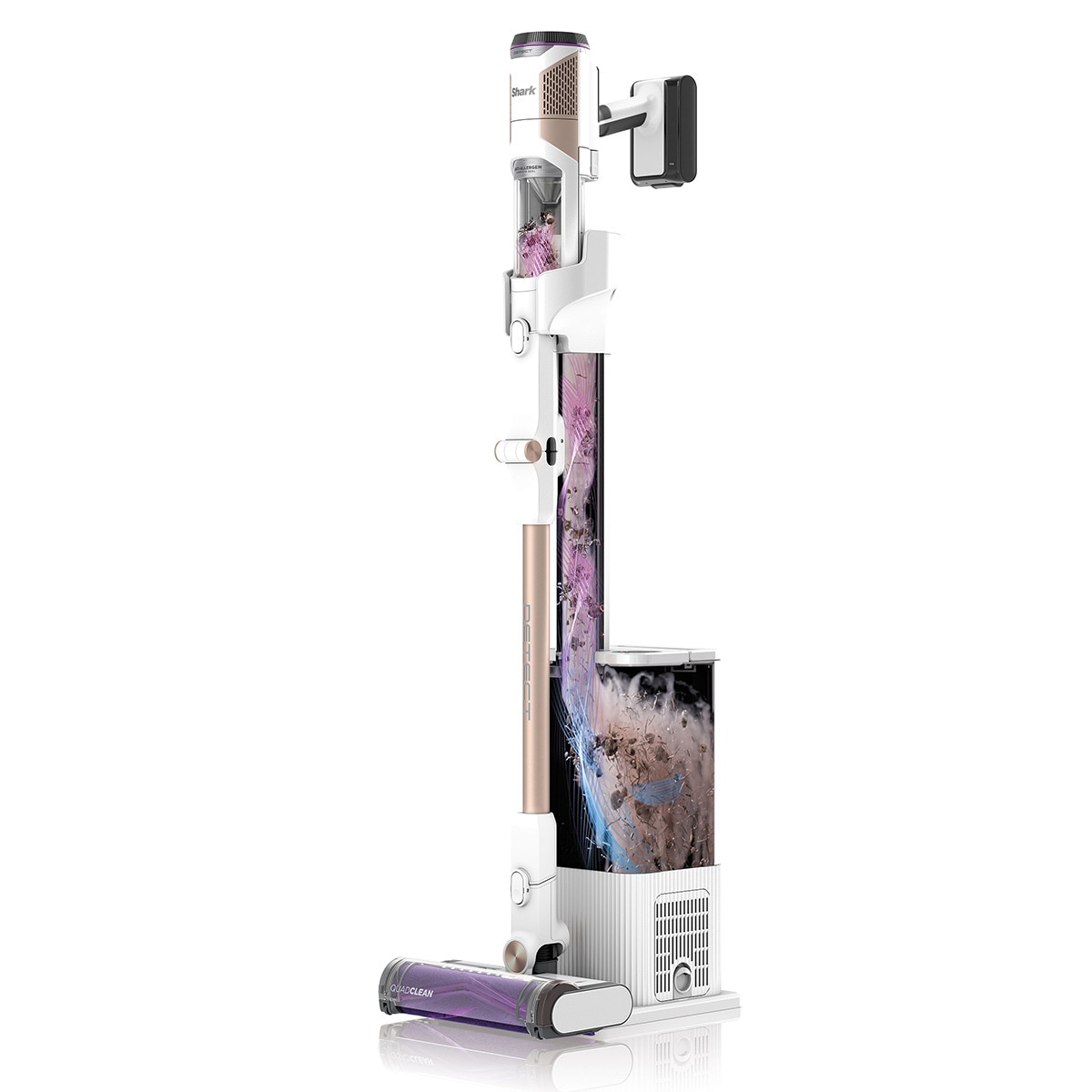 Aspirador de escoba Shark Detect  + sistema vaciado Blanco-2