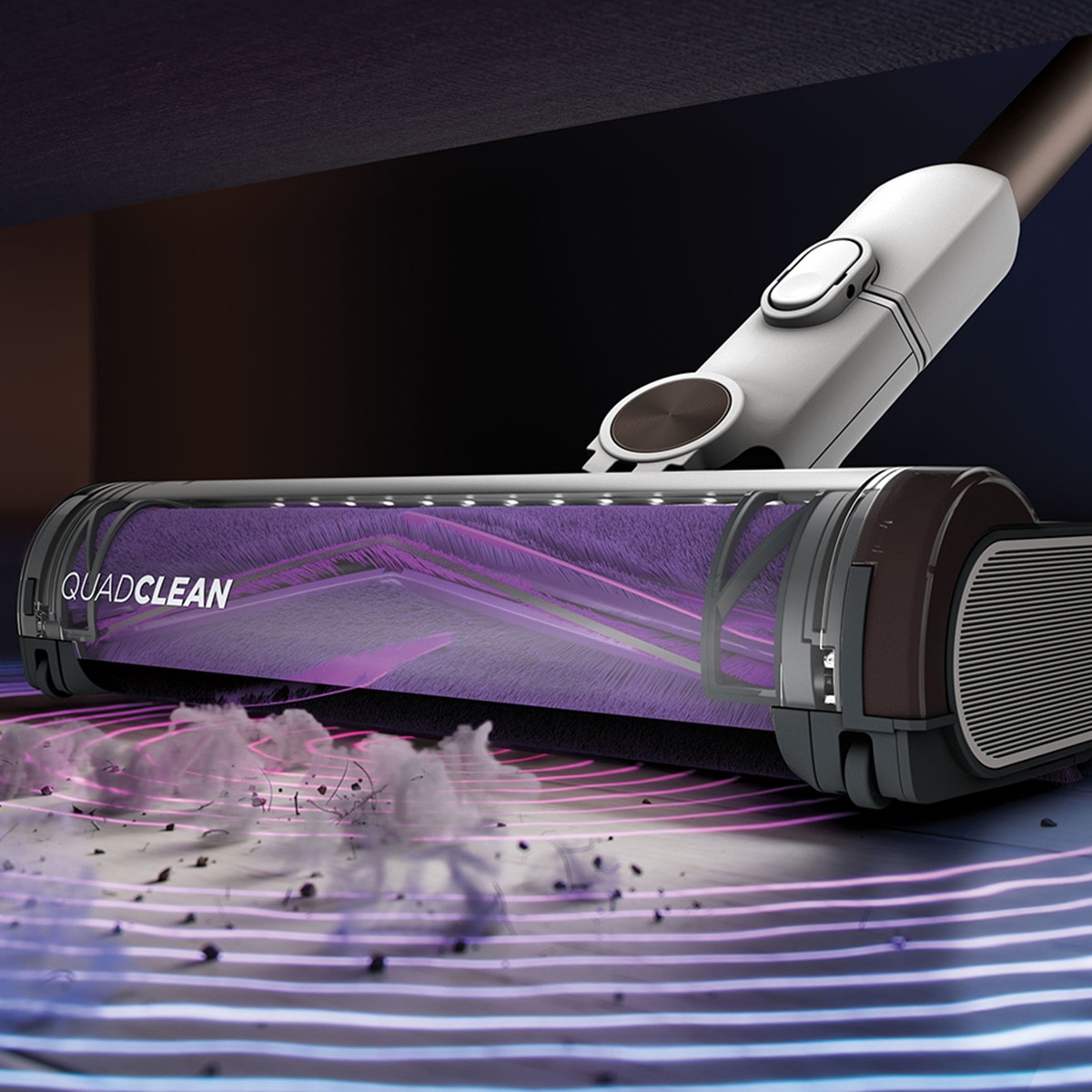 Aspirador de escoba Shark Detect  + sistema vaciado Blanco-19