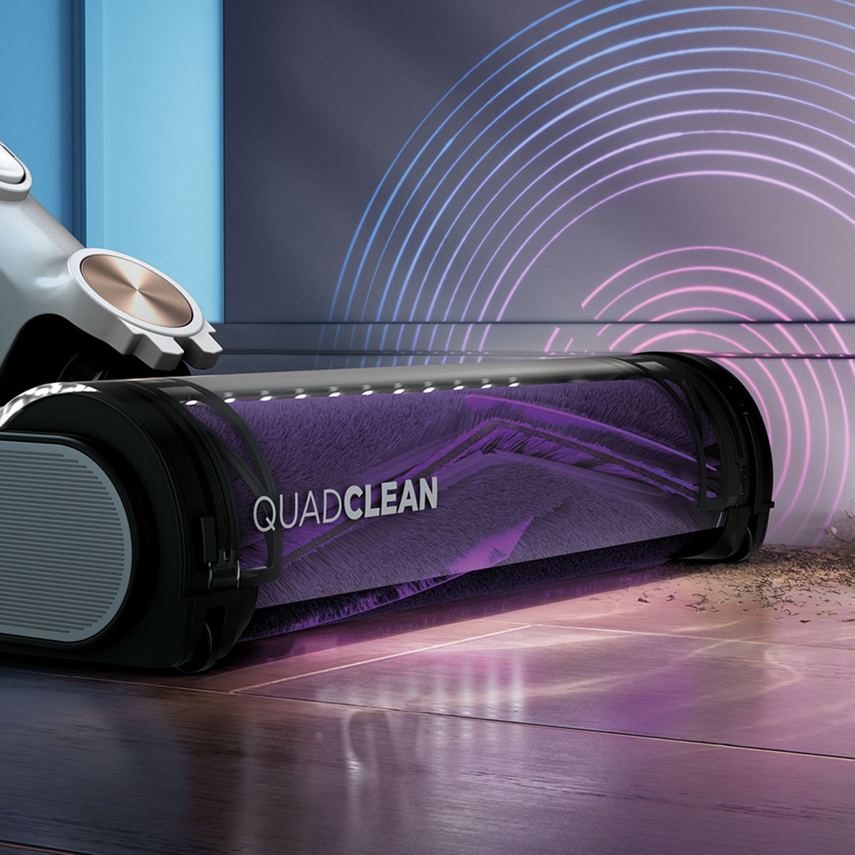 Aspirador de escoba Shark Detect  + sistema vaciado Blanco-18