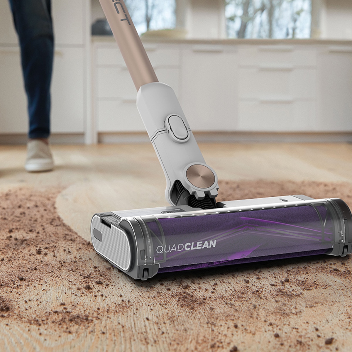 Aspirador de escoba Shark Detect  + sistema vaciado Blanco-13