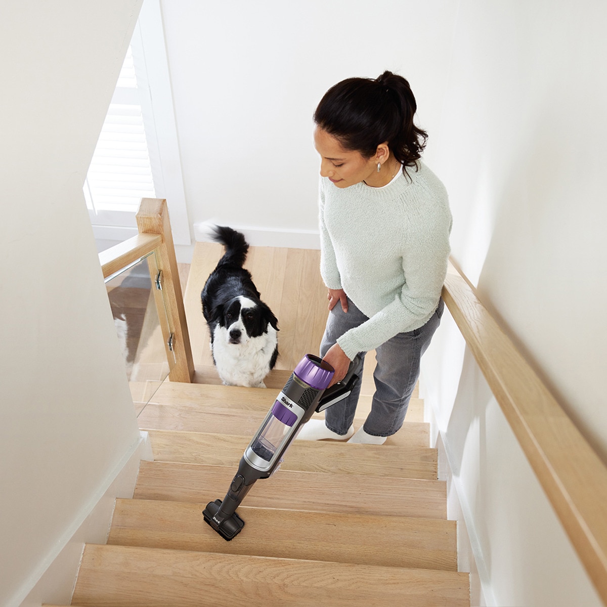Aspirador de escoba recargable Shark Clean & empty y PowerDetect + Vaciado automático Gris-10