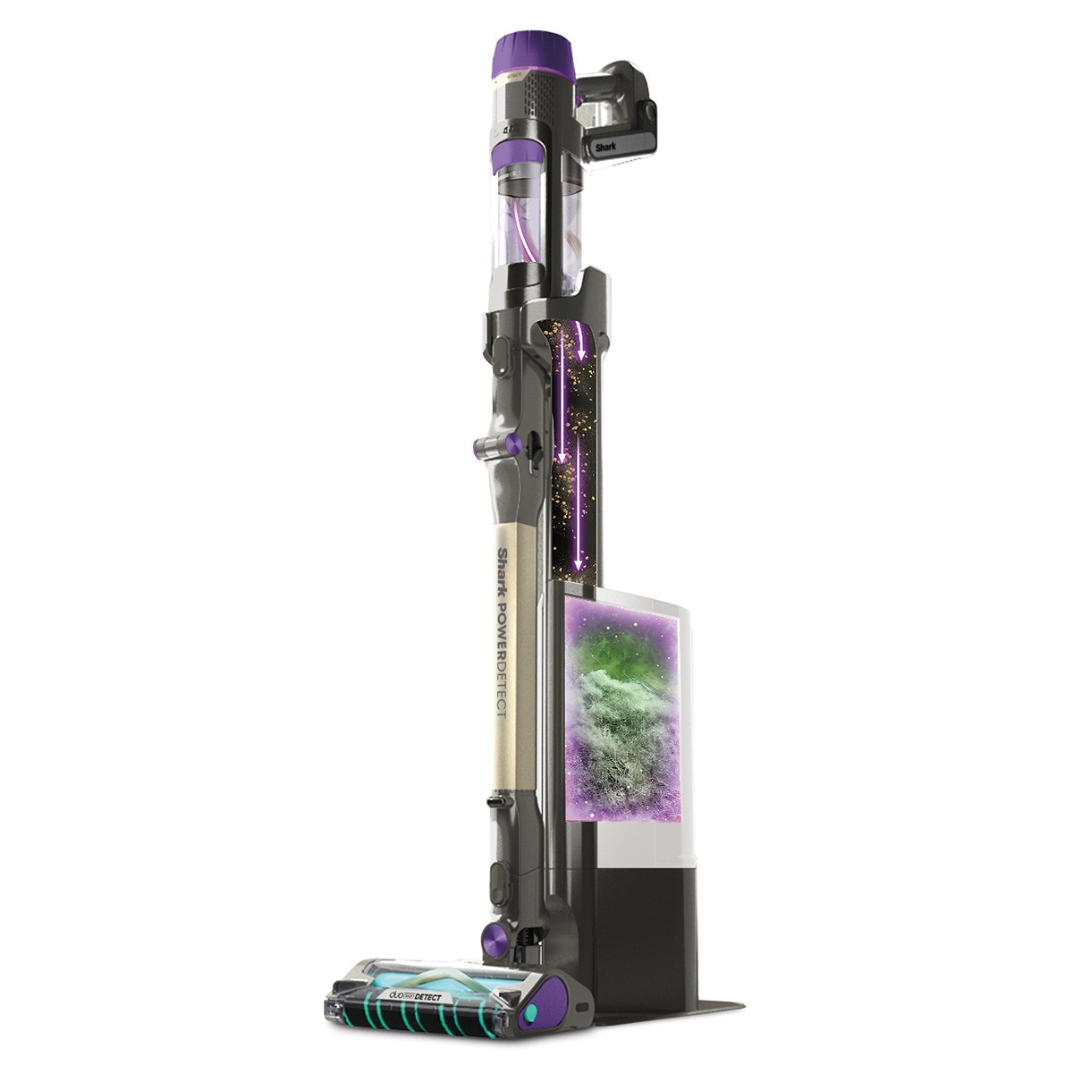 Aspirador de escoba recargable Shark Clean & empty y PowerDetect + Vaciado automático Gris-4