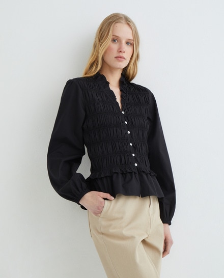 Blusa de mujer romántica fruncida · Unit · El Corte Inglés