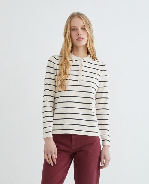 Imagen 0 de Jersey de mujer básico cuello polo