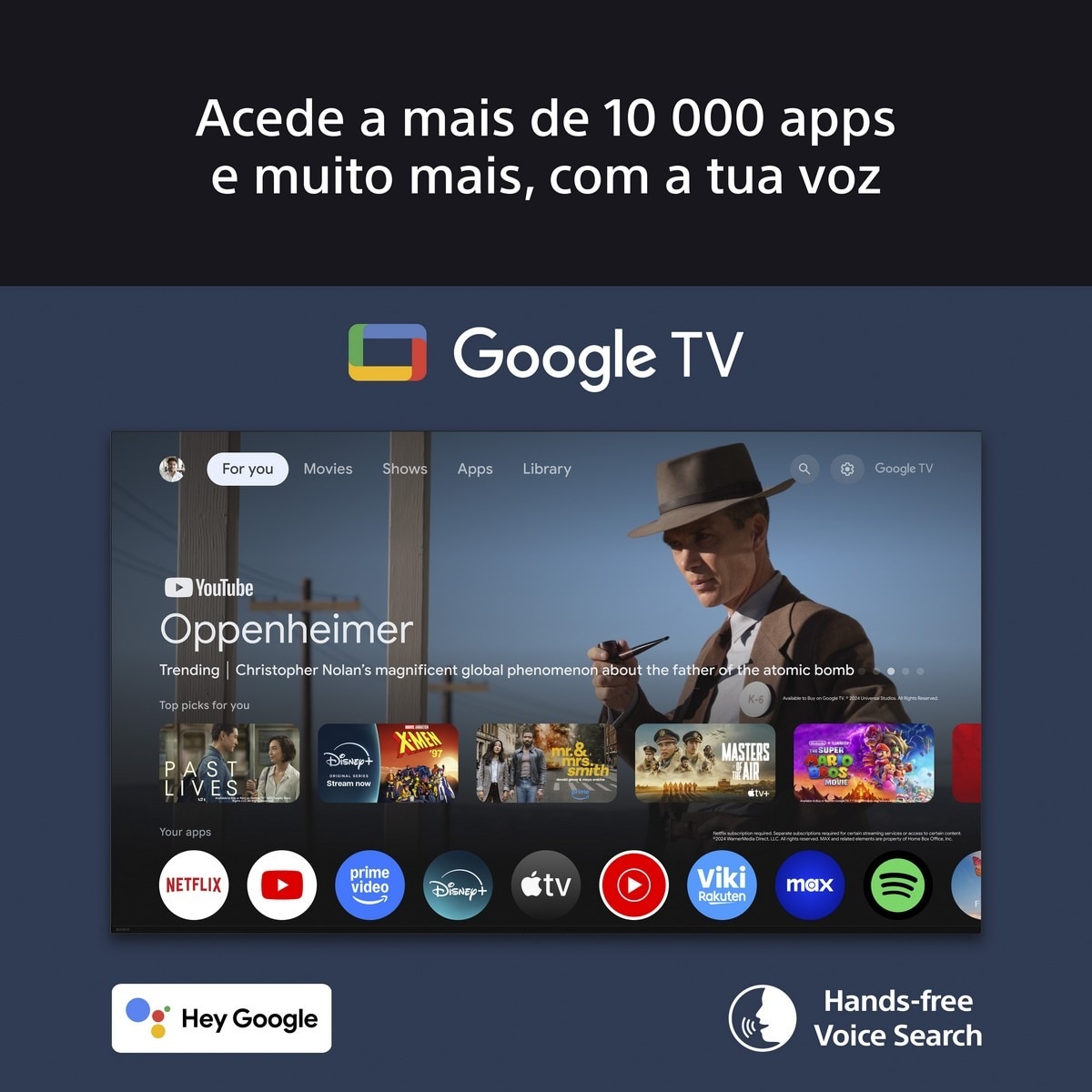 TV LED Sony (55") Bravia 3 LED UHD 4K K55S35B, de 139cm, Google TV, Dolby Vision, Dolby Atmos, Triluminos PRO, X-Balanced Speaker, Game Menu 11