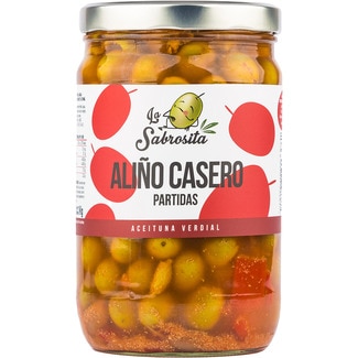 aceiunas verdial partidas aliñadas tarro 1 kg - La Sabrosita