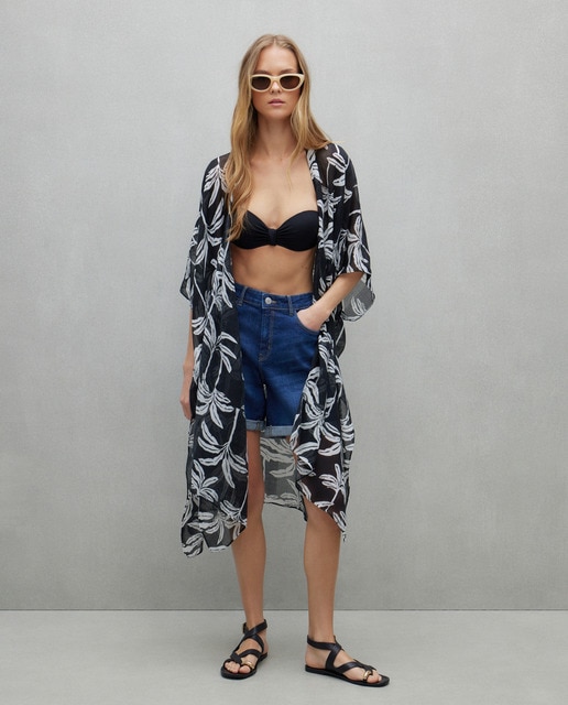 Imagem 0 de Kaftan Comprido Estampado