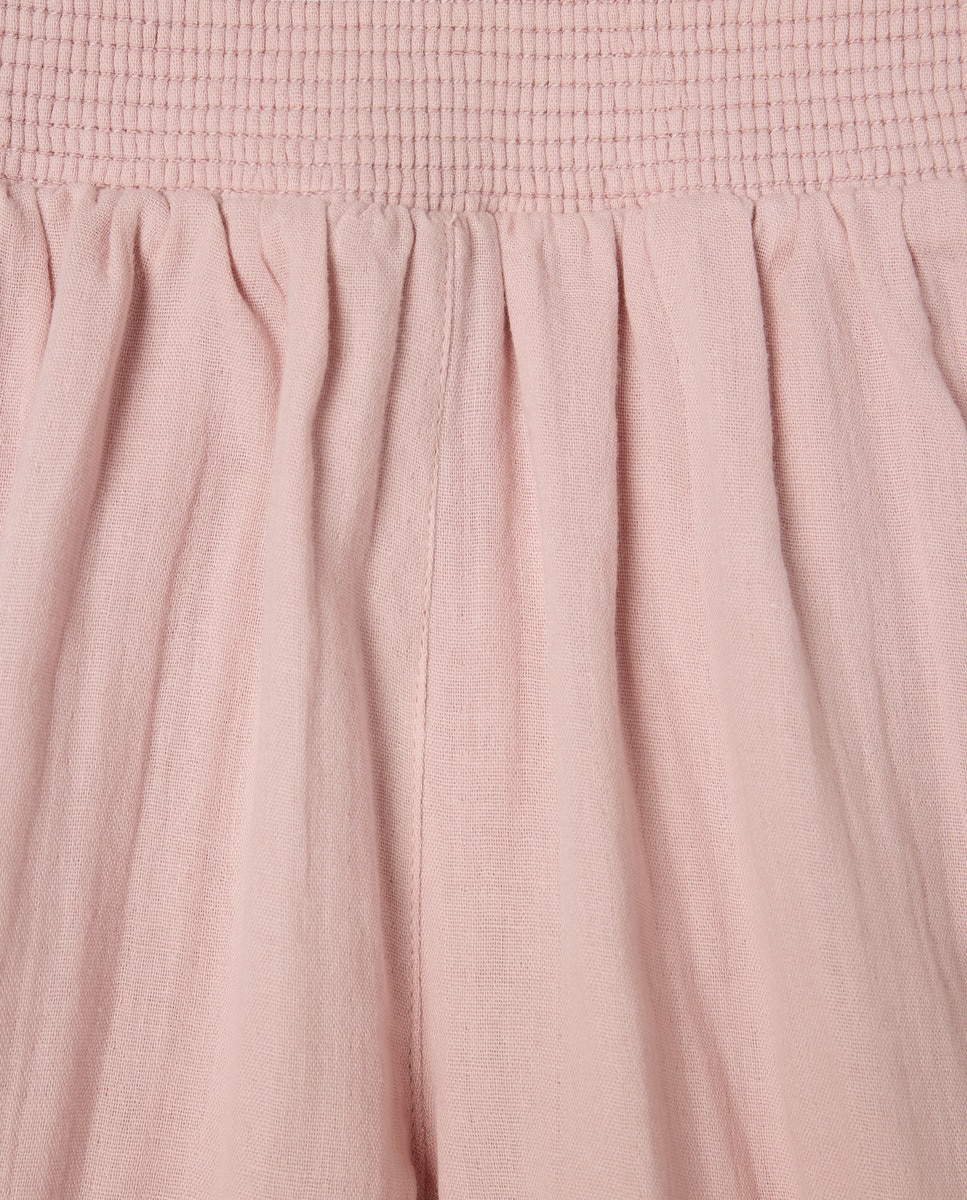 Calças de Pijama com Elásticos 220 Rosa Pálido-5