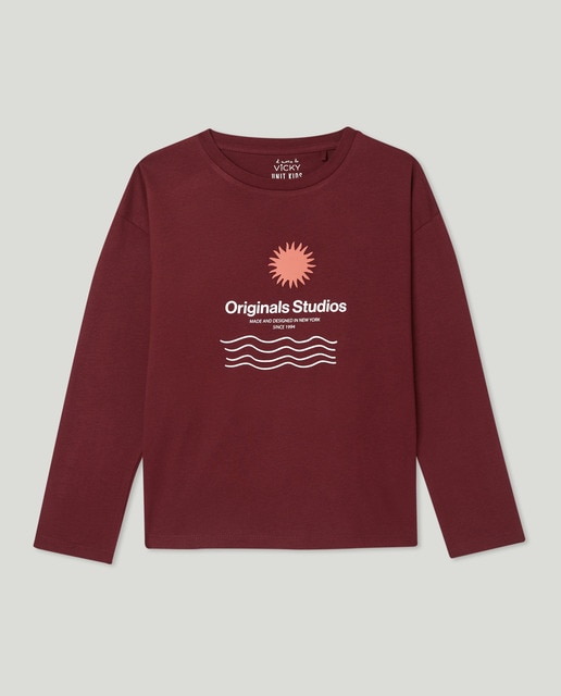 Imagen 0 de Camiseta de niño estampada solidaria manga larga