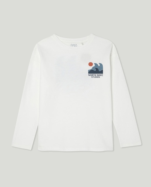 Imagen 0 de Camiseta de niño estampada solidaria manga larga