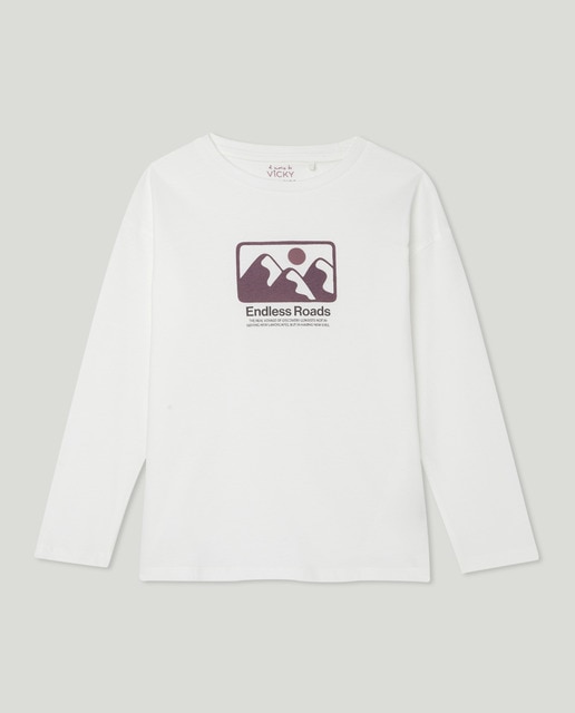 Imagen 0 de Camiseta de niño estampada solidaria manga larga