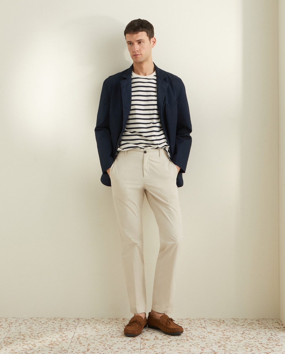 Parka de Algodão com Bolsos Azul-marinho-3