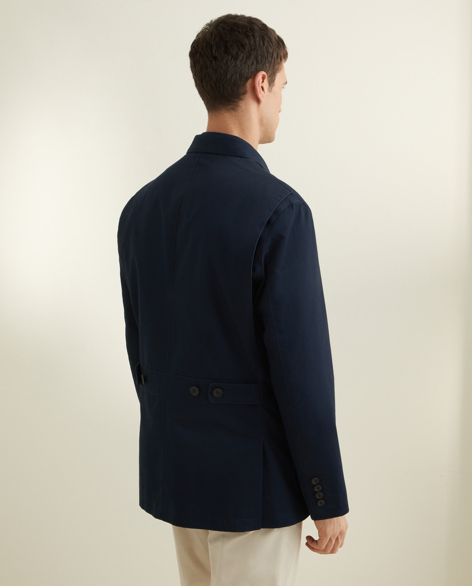 Parka de Algodão com Bolsos Azul-marinho-6