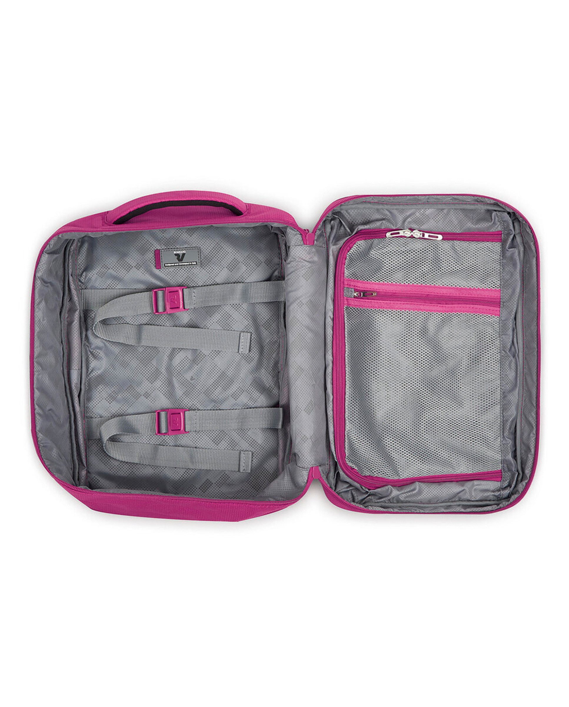 Mochila Underseat Ryanair (14") Ironik 2.0 Expandibles Dimensões 40x25x15/20 cm Fúcsia-6