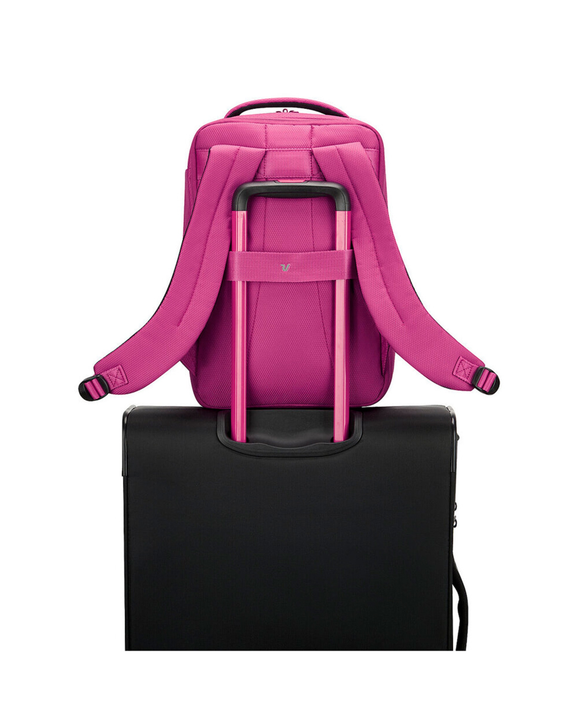 Mochila Underseat Ryanair (14") Ironik 2.0 Expandibles Dimensões 40x25x15/20 cm Fúcsia-2
